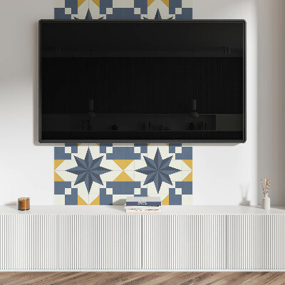 Samolepiaci panel na stenu Geometrický vzor hviezdy