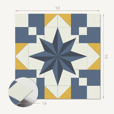 Samolepiaci panel na stenu Geometrický vzor hviezdy
