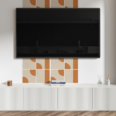 Štvorcový stenový panel Abstraktný geometrický vzor