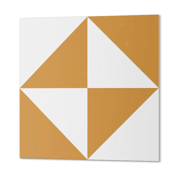 Štvorcový stenový panel Geometria trojuholníka vložená do štvorcov
