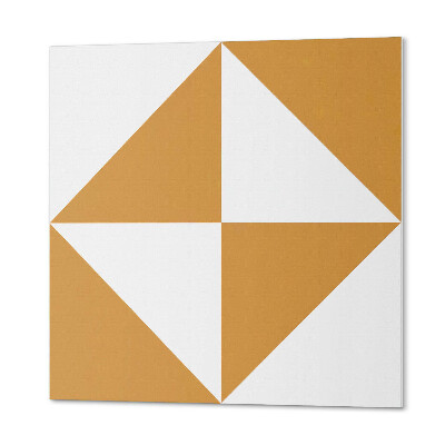 Štvorcový stenový panel Geometria trojuholníka vložená do štvorcov