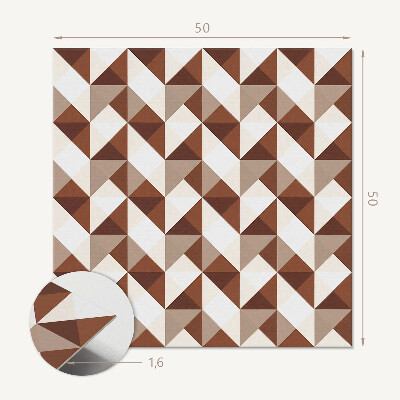 Samolepiaci panel na stenu Štýlový geometrický vzor s trojuholníkmi