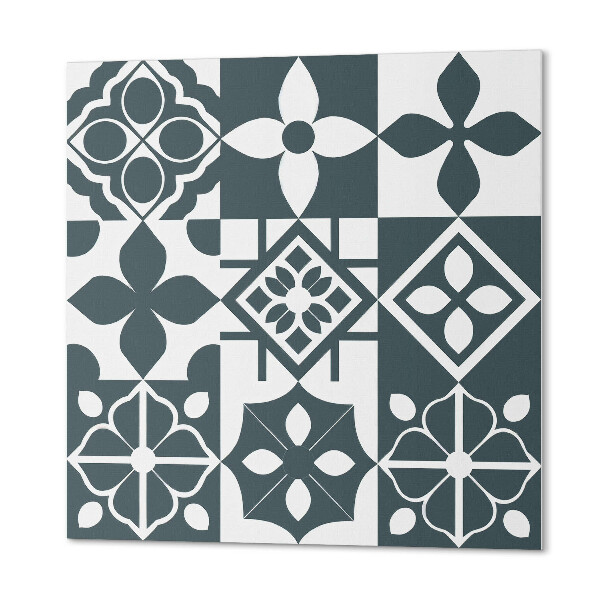 Štvorcový stenový panel Geometrické tvary na dlaždiciach
