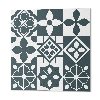 Štvorcový stenový panel Geometrické tvary na dlaždiciach