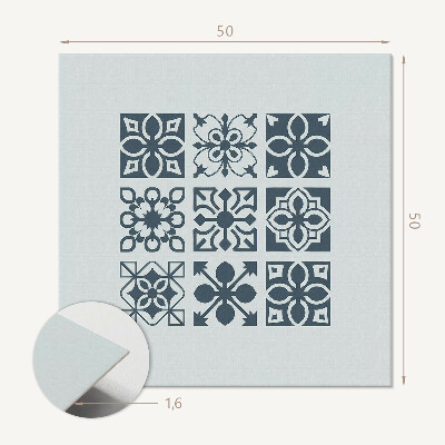Samolepiaci panel na stenu Geometrické usporiadanie v štvorcových vzoroch
