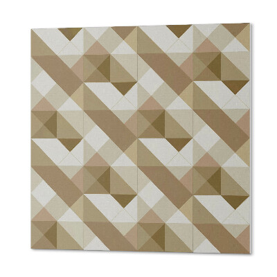 Samolepiaci panel na stenu Geometrický motív v odtieňoch prírody