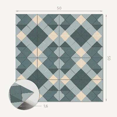 Štvorcový panel na stenu geometrický vzor