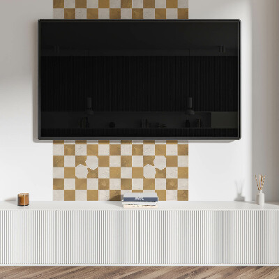 Štvorcový stenový panel Šachovnicový vzor v abstraktnom štýle