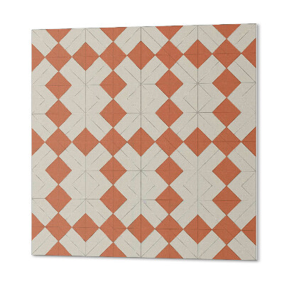 Štvorcový stenový panel Geometria kosoštvorcov v mriežke