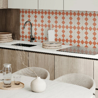 Štvorcový stenový panel Geometria kosoštvorcov v mriežke