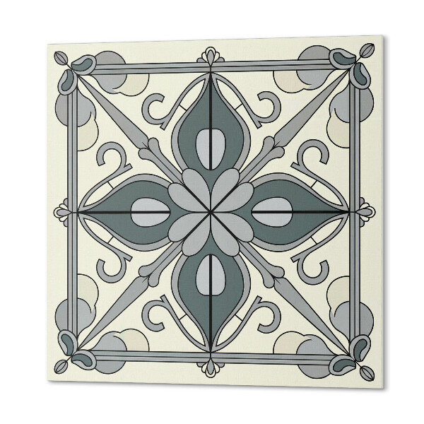 Samolepiaci panel na stenu Kvety s elegantným zdobením