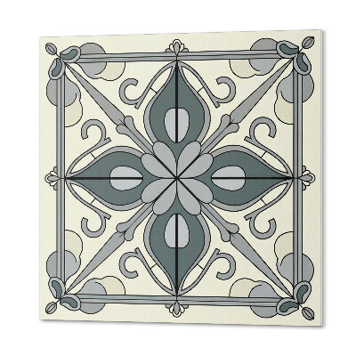 Samolepiaci panel na stenu Kvety s elegantným zdobením