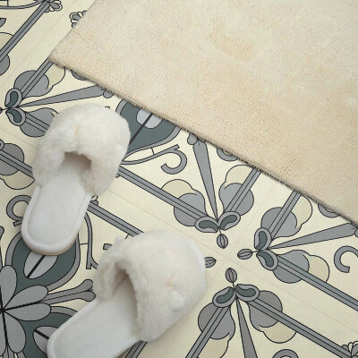 Samolepiaci panel na stenu Kvety s elegantným zdobením