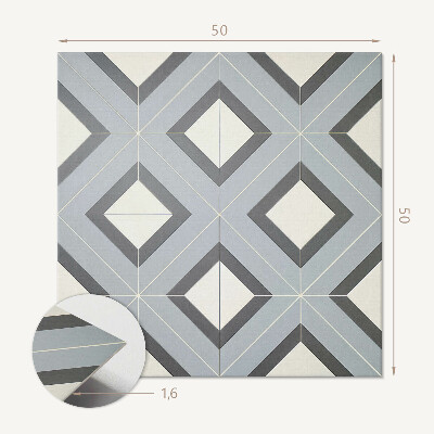 Samolepiaci panel na stenu Geometria v pastelových odtieňoch