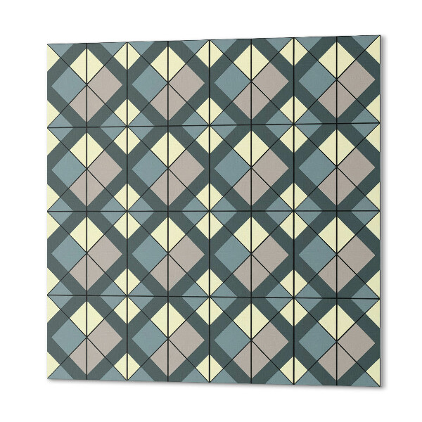 Štvorcový panel na stenu Vzor geometrickej mriežky