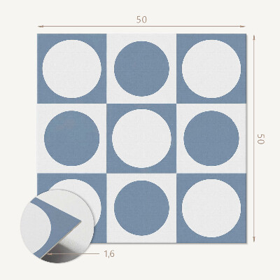 Samolepiaci panel na stenu Geometria kružníc v mriežkovom systéme