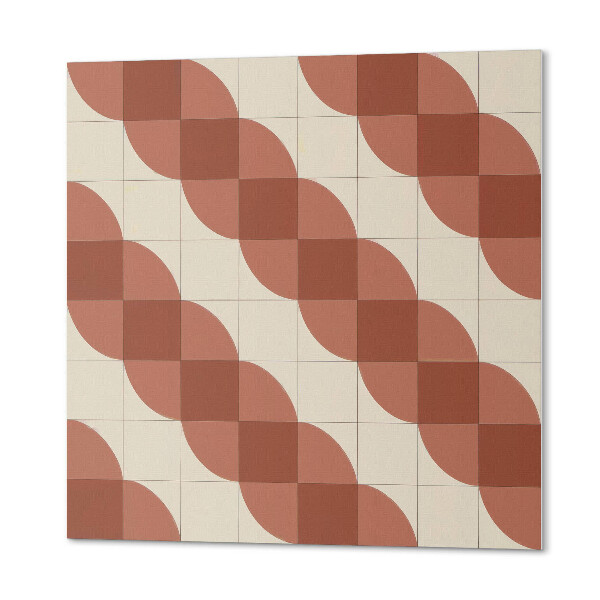 Štvorcový panel na stenu Štýlový geometrický vlnitý vzor