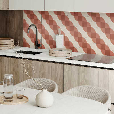Štvorcový panel na stenu Štýlový geometrický vlnitý vzor