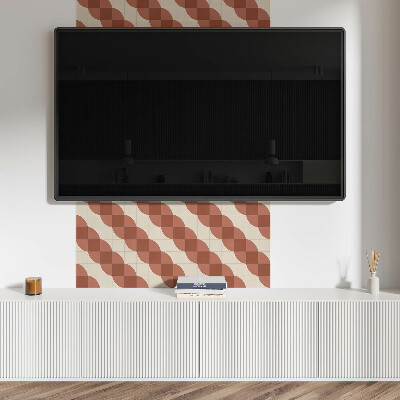 Štvorcový panel na stenu Štýlový geometrický vlnitý vzor