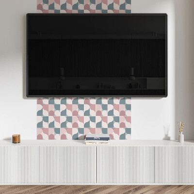 Štvorcový stenový panel Geometrické postavy v abstraktnom štýle