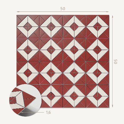 Štvorcový stenový panel Geometrické vzory v harmónii