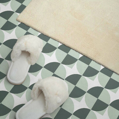 Samolepiaci panel na stenu Vzor s kruhmi a štvorcami v geometrii