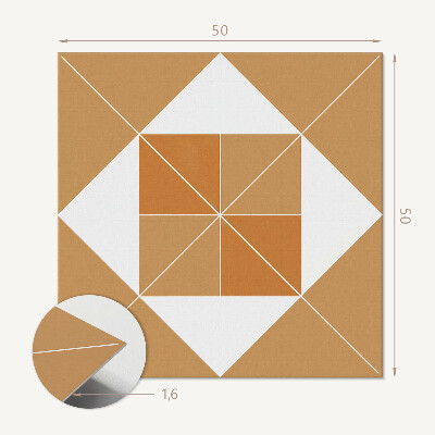 Samolepiaci panel na stenu Geometrický vzor v rôznych farbách