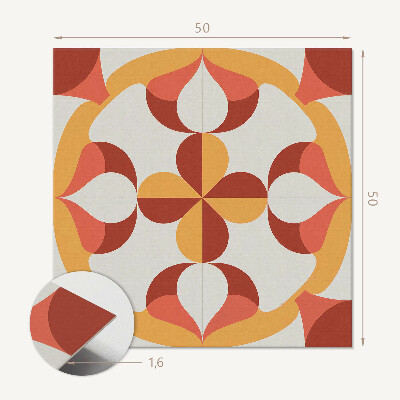 Štvorcový panel na stenu Štýlový geometrický vzor