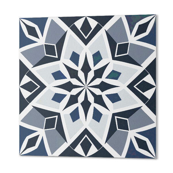 Štvorcový panel na stenu Moderný kvetinový motív s geometriou