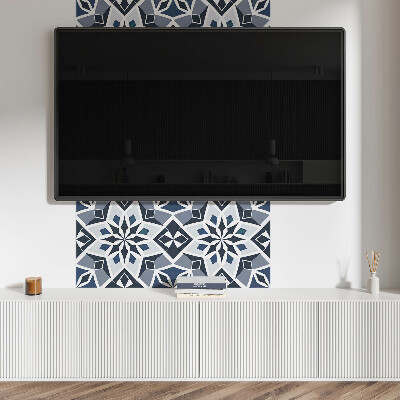 Štvorcový panel na stenu Moderný kvetinový motív s geometriou