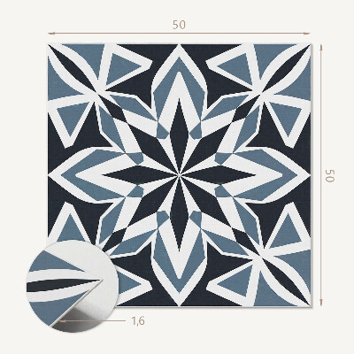 Štvorcový stenový panel Geometrický vzor v rovnováhe