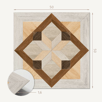 Štvorcový panel na stenu Štvorcový vzor s geometrickými líniami