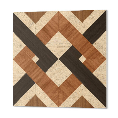 Štvorcový panel na stenu Geometrický vzor dreva