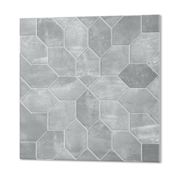 Štvorcový stenový panel Geometrická mozaika v šesťhrannom usporiadaní