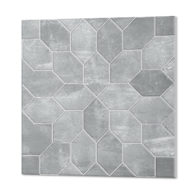 Štvorcový stenový panel Geometrická mozaika v šesťhrannom usporiadaní