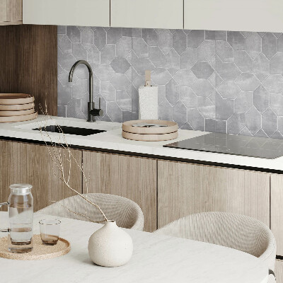 Štvorcový stenový panel Geometrická mozaika v šesťhrannom usporiadaní