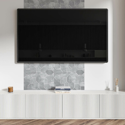 Štvorcový stenový panel Geometrická mozaika v šesťhrannom usporiadaní