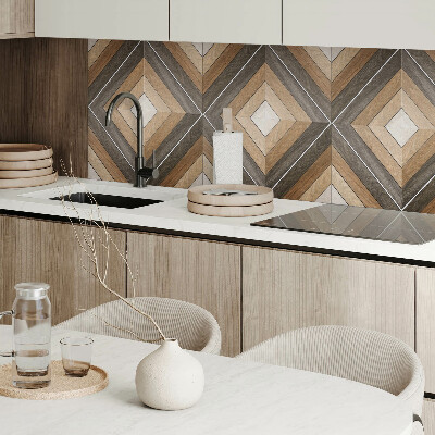Štvorcový stenový panel Štýlové kosoštvorce v geometrickej forme