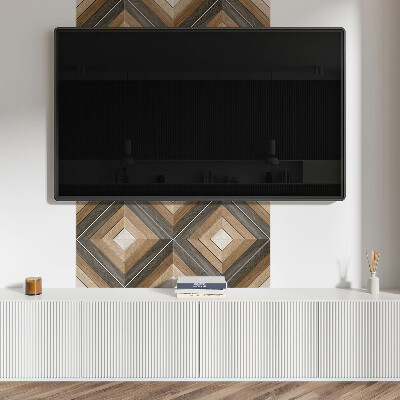 Štvorcový stenový panel Štýlové kosoštvorce v geometrickej forme