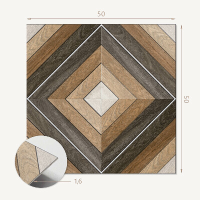 Štvorcový stenový panel Štýlové kosoštvorce v geometrickej forme