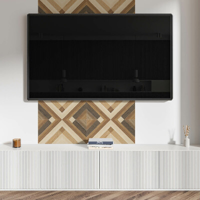 Samolepiaci panel na stenu Kockovaný vzor v geometrickom štýle