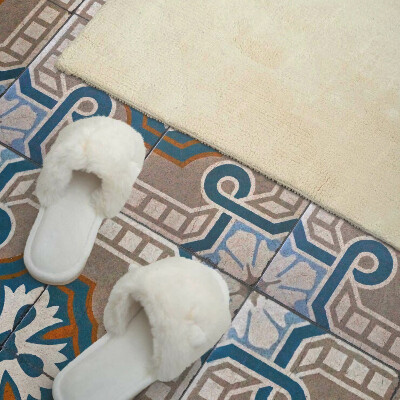 Štvorcový stenový panel Dekoratívne ornamenty v mozaikovom prístupe