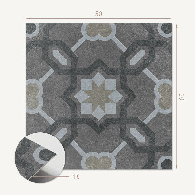 Štvorcový stenový panel Kachľový motív v geometrickom štýle