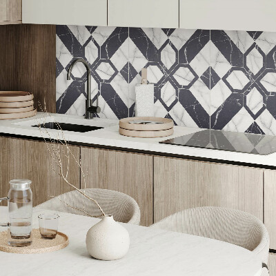 Samolepiaci panel na stenu Geometrické motívy inšpirované mramorom