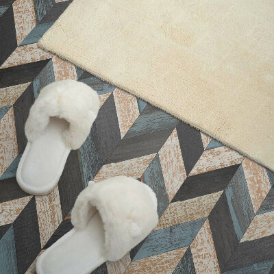 Samolepiaci panel na stenu Geometrické cikcaky s nádychom dreva