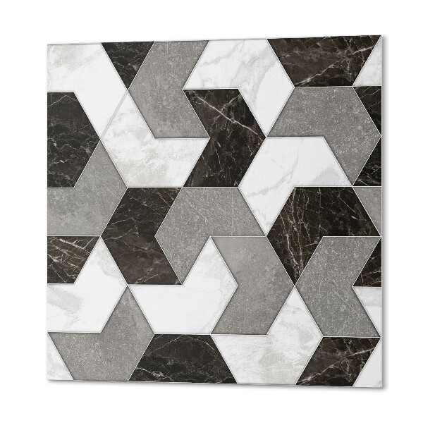 Štvorcový stenový panel Štýlové dlaždice v geometrickom vzore