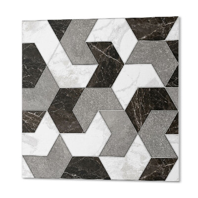 Štvorcový stenový panel Štýlové dlaždice v geometrickom vzore