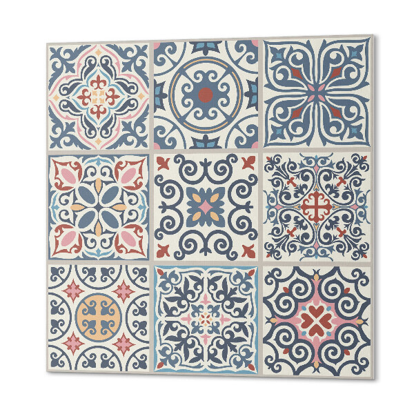Štvorcový panel na stenu Geometria mozaikových tvarov