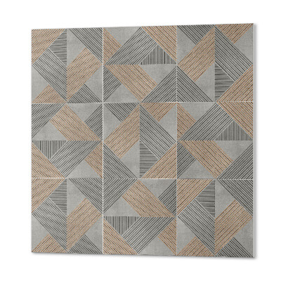 Štvorcový stenový panel Štýlové geometrické trojuholníky