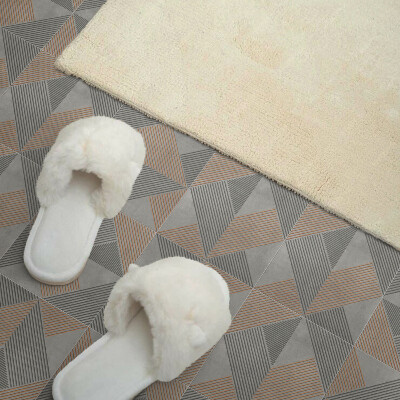 Štvorcový stenový panel Štýlové geometrické trojuholníky